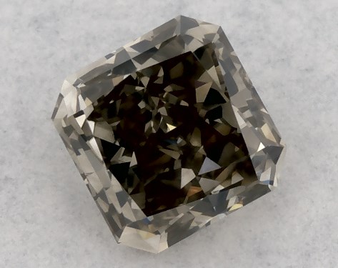 GIA 0.27 Carat Fancy Gray-SI2 Square Radiant Cut Diamond